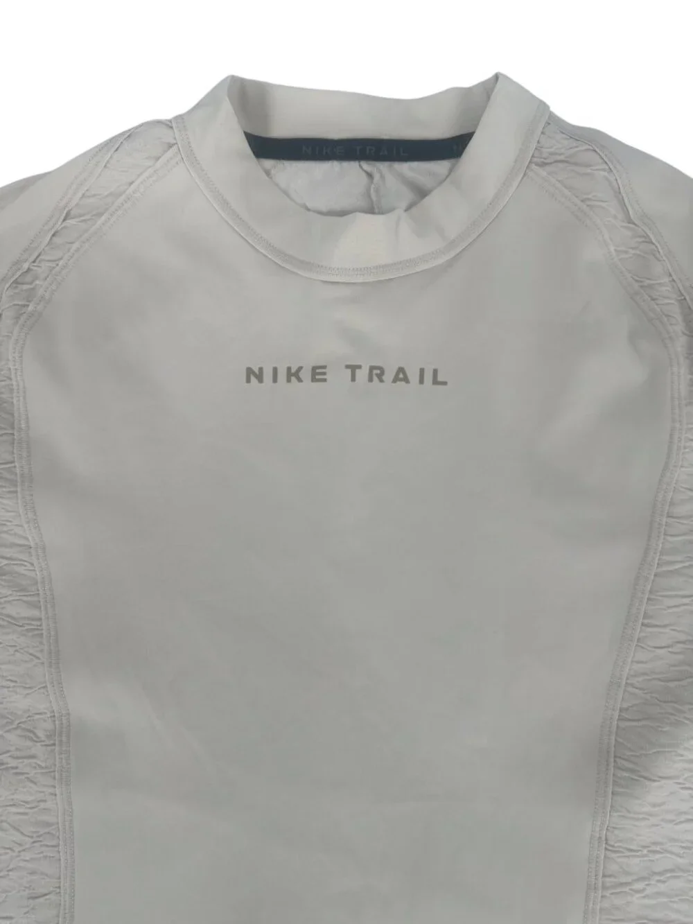 Nike Shirt Medium Beige Trail Dri-Fit Cropped Long Sleeve Running Gorpcore Top